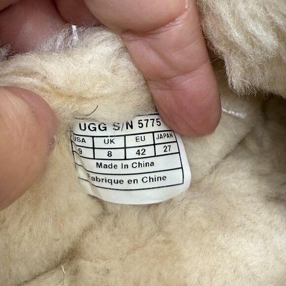 UGG Australia Ascot Suede Shearling Slip on Loafer Moccasin Slides men's size 9 - Picture 9 of 9